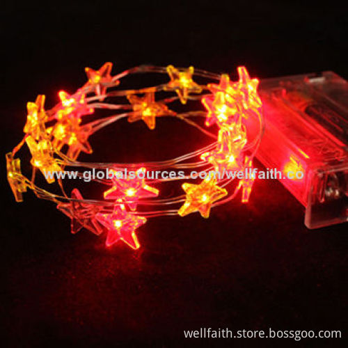 Solar LED string lights with different LED light choice